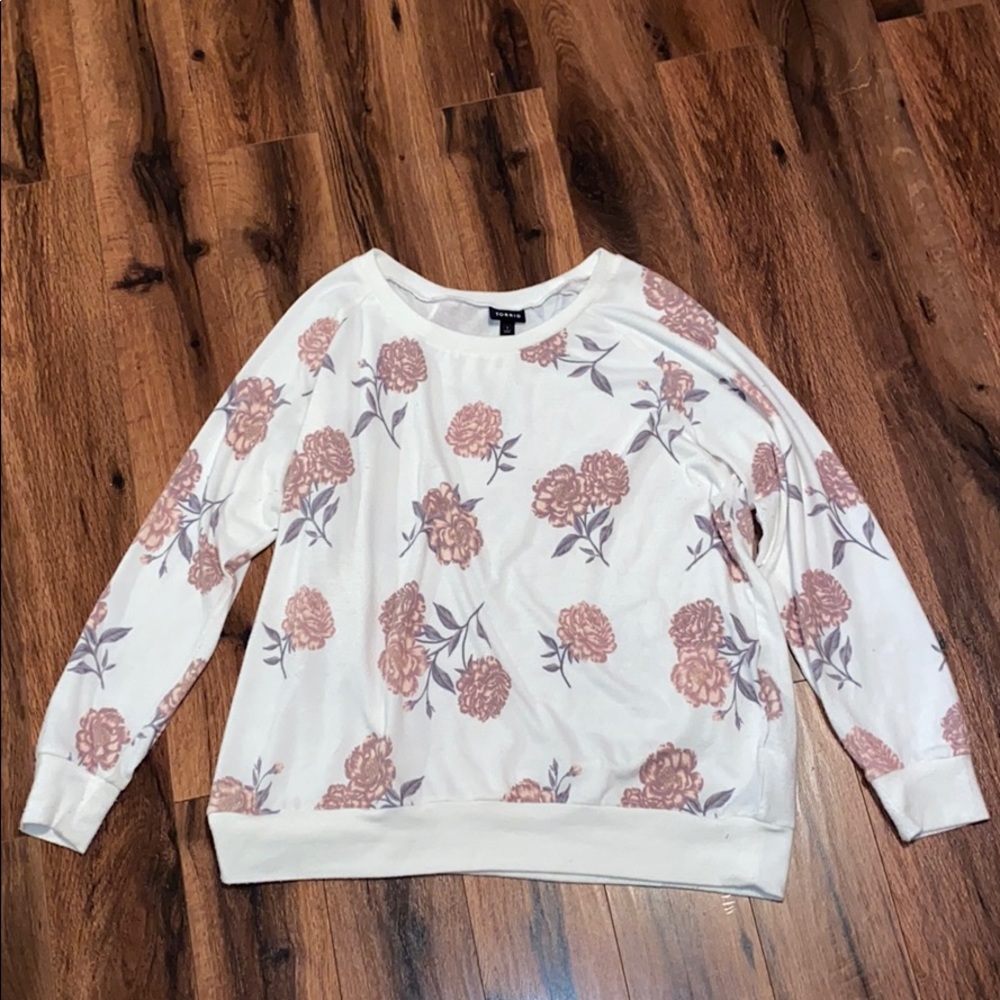 Beautiful Torrid floral sweater